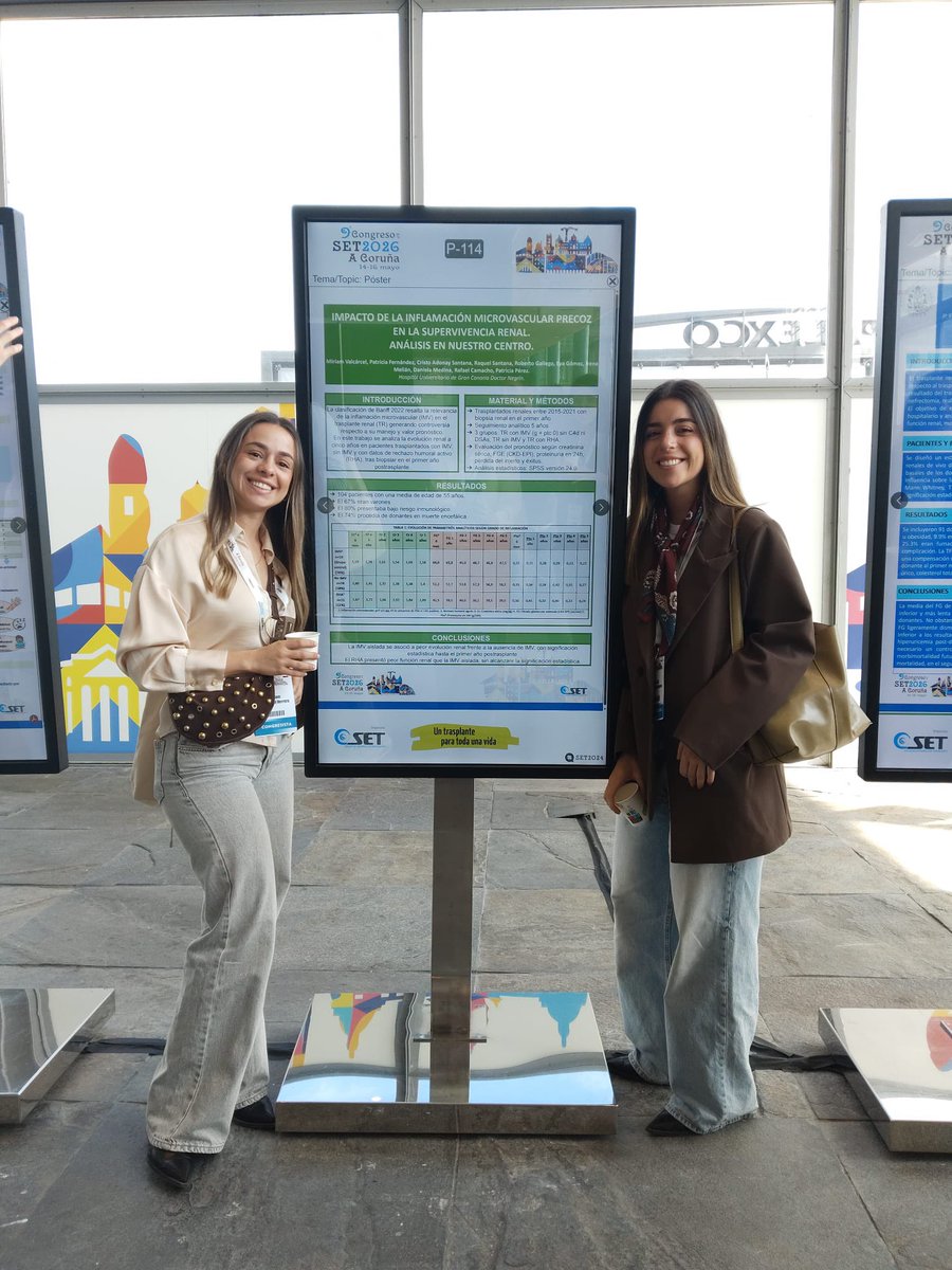 NefroNegrin's tweet photo. Orgullosos de la participación activa de nuestra Unidad de Trasplante en el Congreso SET 2026.

📍Adjuntos y residentes compartiendo experiencia, aprendizaje e investigación en uno de los principales encuentros nacionales sobre trasplante💙🩺

#SET2026 #Trasplante #Nefrología https://t.co/hk9p4yaRn7
