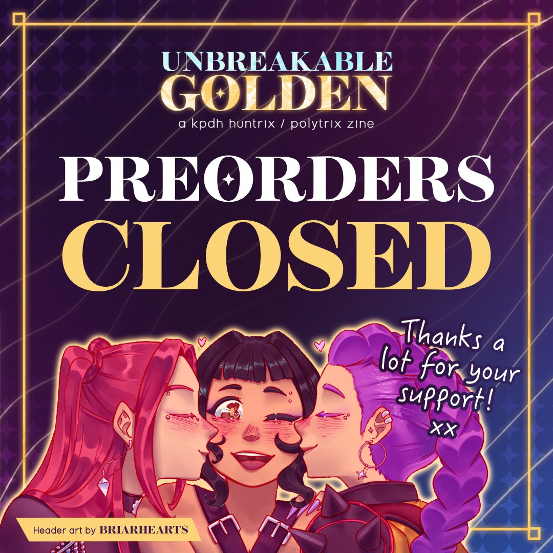 Unbreakable Golden: a KPDH Huntrix/Polytrix Zine tweet media