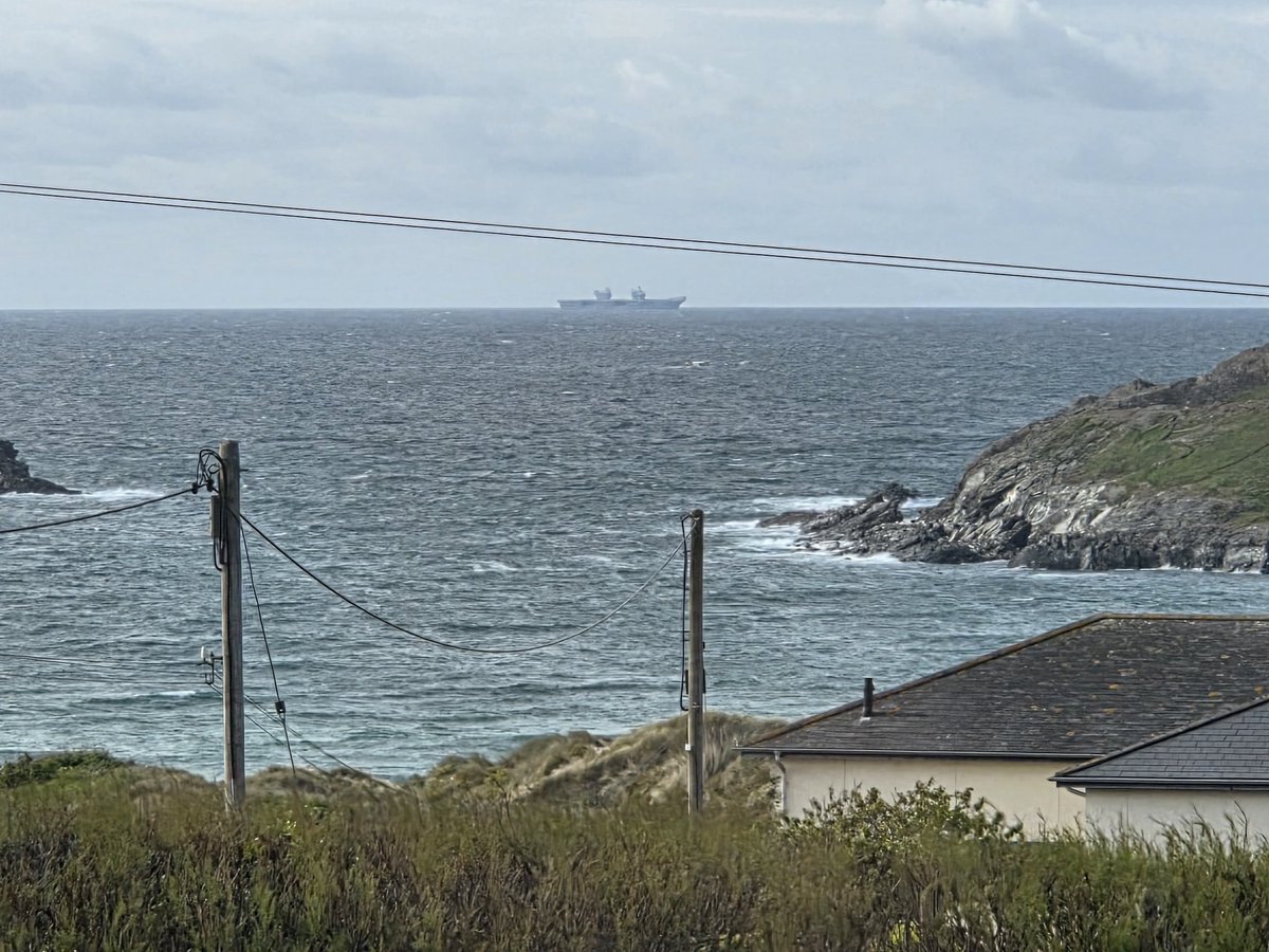 onside9's tweet photo. Great to spot the @HMSQNLZ travelling along the Cornish Coast
#holidayviews https://t.co/oWJWshgESN