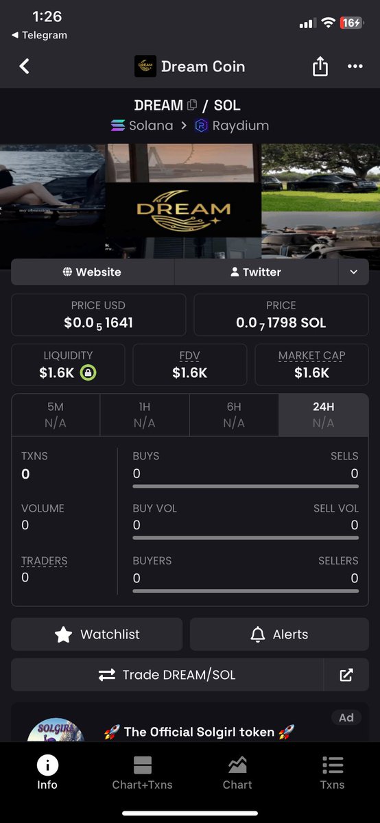 THEDREAMCoin777's tweet photo. Real Opportunity is in the #trench 
Real Gem is in 1.6k Market cap
$DREAM

9oWqMCjgt3BYEqov3YXYPZRDGV6xbmxwDuMr14TfPKEv

#solana #BitcoinTrend #TrendingNow #Crypto #meme https://t.co/5BI52cyUT7