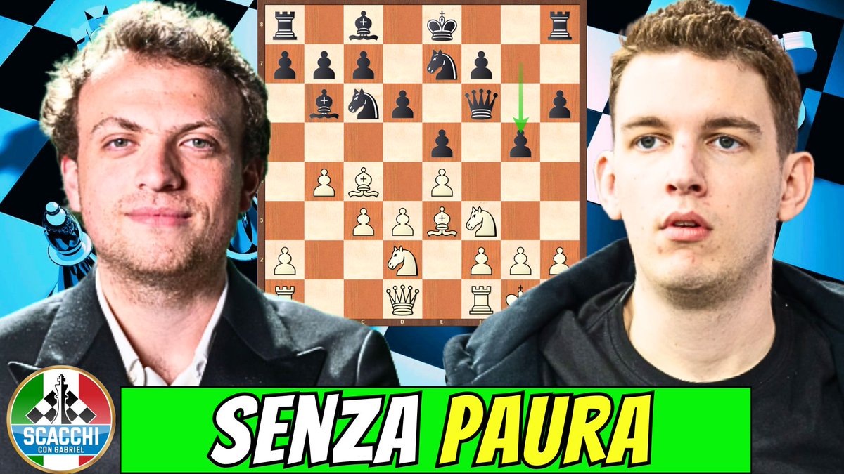 ScacchiGabriel's tweet photo. Grand Chess Tour: Super Rapid &amp; Blitz

Niemann vs Duda | Giuoco Piano

Guarda: "Grande Contrattacco da Matto!" https://t.co/WwAcpES6Ha

#Scacchi #Chess https://t.co/hFpSmN7kei