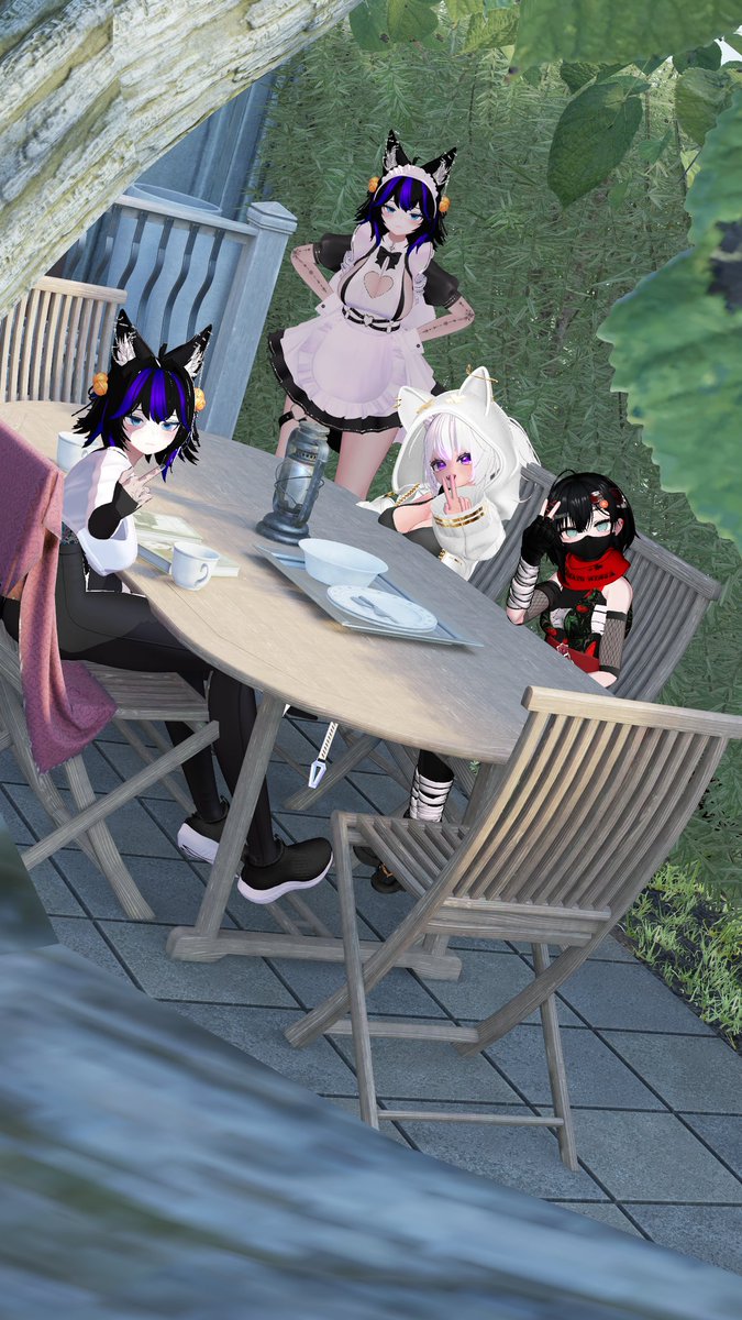 famous_fate's tweet photo. Some group pics with my good friends @tygonian @nprboref and @DistortedAkino

Thanks for stopping by for a couple pics together <3

World: https://t.co/paazcKW1pO
#Vrchat #VRChatPhotography #VRChat_world紹介 https://t.co/C8cRF8FBZZ
