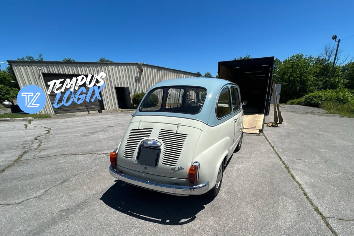 LogixTempus's tweet photo. A true classic on the move!
The 1963 Fiat 600 Multipla was safely transported from Cookeville, TN to Woodstock, GA with Tempus Logix
Special vehicles deserve expert care — and that’s exactly what we deliver.
Cookeville, TN ➝ Woodstock, GA
#tempuslogix #fiat600multipla https://t.co/M66WiXg7gr