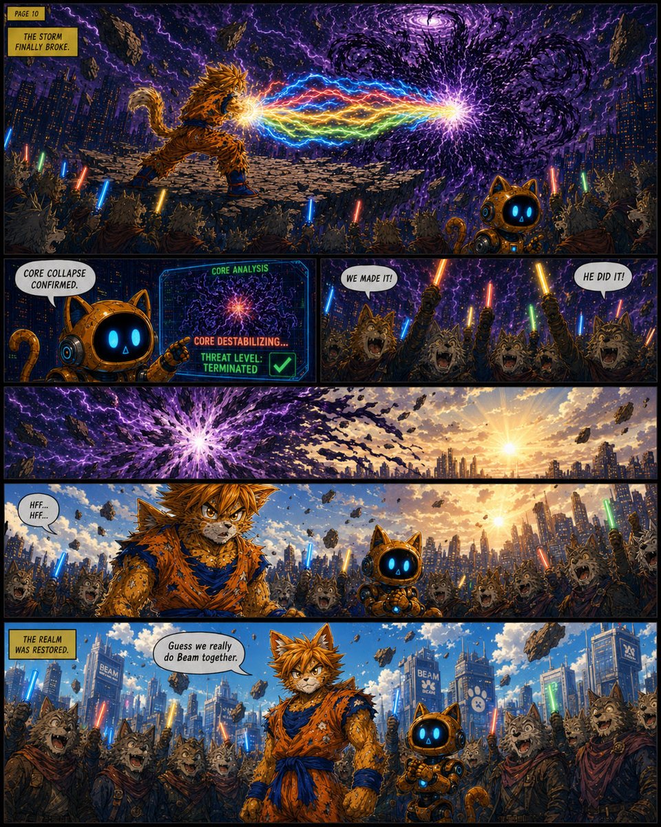 ONBEAMCAT's tweet photo. The door opened.

The realm answered.

And the final strike belonged to everyone who refused to fade. https://t.co/H8lkWZr71g