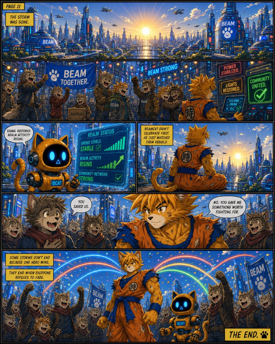 ONBEAMCAT's tweet photo. The door opened.

The realm answered.

And the final strike belonged to everyone who refused to fade. https://t.co/H8lkWZr71g