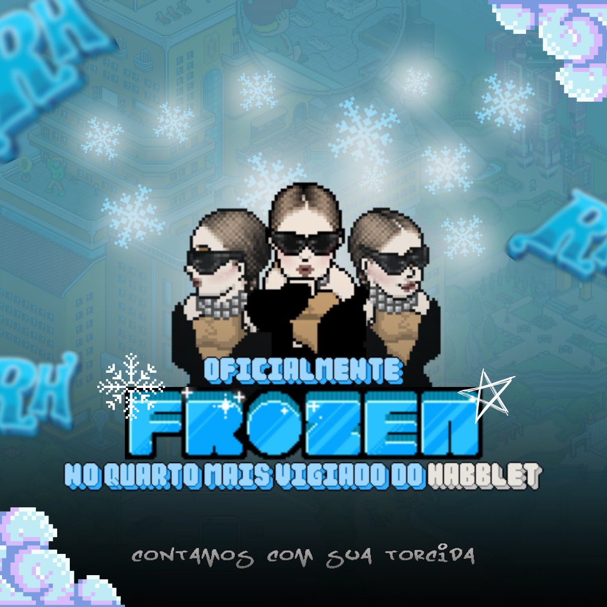 FrozenHabblet's tweet photo. MÃE, EU TÔ NO BBB! 🤪

Calma, que é no Habblet! Domingo às 17h acontece uma edição do BBB Metalic, e eu conto muito com a ajuda de vocês! 

Coloque seu visual azul e me ajuda a trazer esse prêmio pra RH! 💙

#TimeFrozen #BBBMetalic https://t.co/OMDsv7S2tG