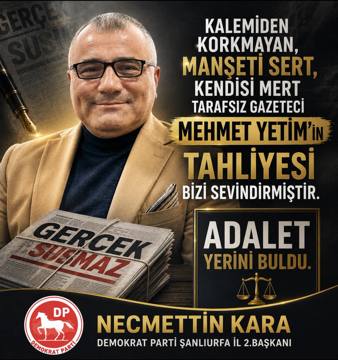 DEMOKRAT PARTİ URFA GENÇLİK tweet media