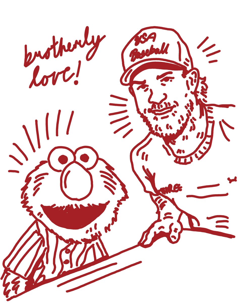 oliveeasmif's tweet photo. Bryce and Elmo sketch. 15 minutes #RingTheBell @Phillies @elmo https://t.co/yUPkWPzUbj