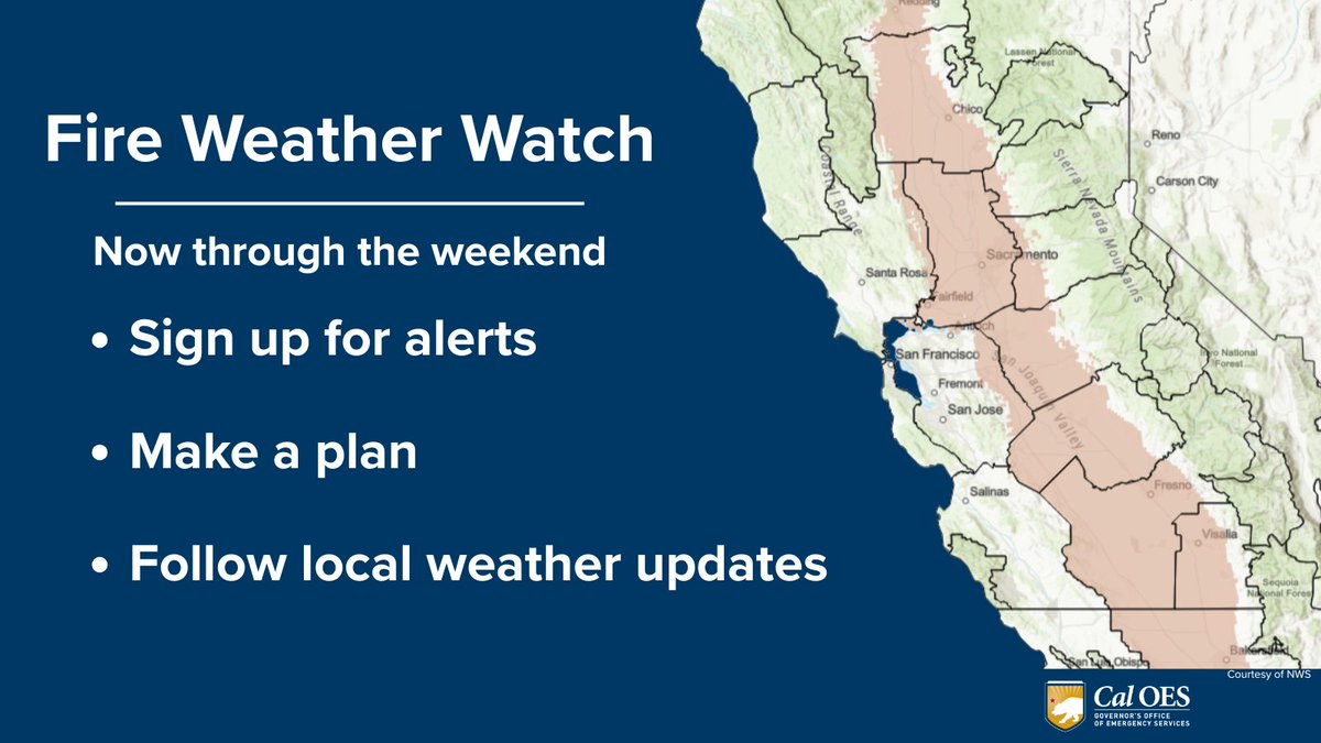 California Governor's Office of Emergency Services tweet media