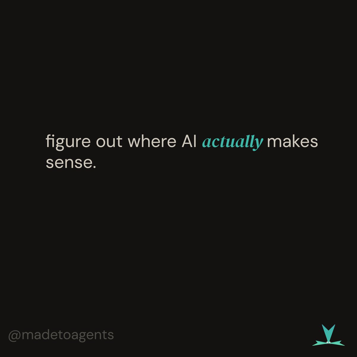 madetoagents's tweet photo. Advise is our first AI agent. It helps bridge the gap between the problem you’re dealing with and the tools, workflows, or conversations that might actually help.

You can chat with Advise for free at https://t.co/b5InGzGWUZ

Let us know how your experience is! https://t.co/lSvoUez76C