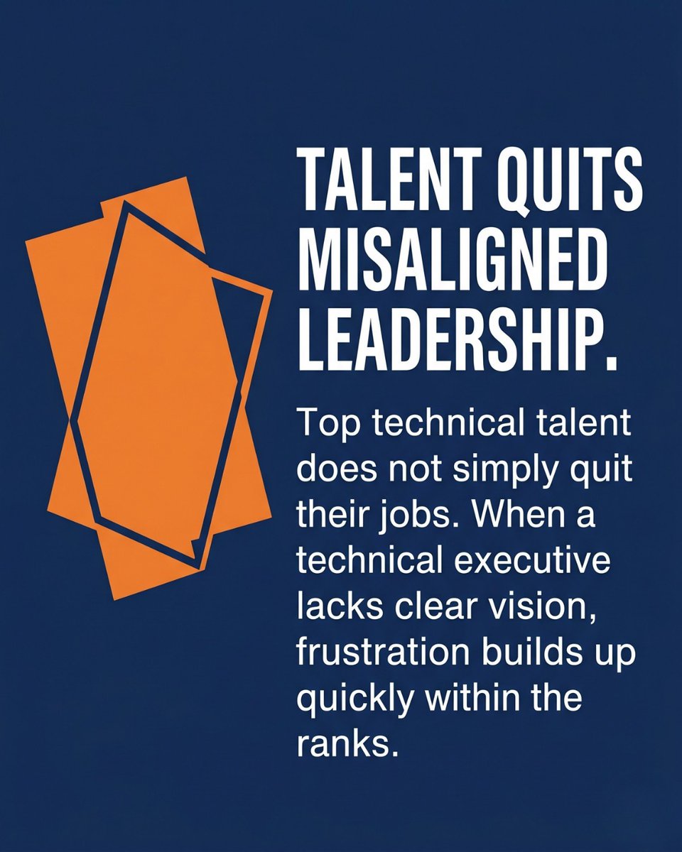 FirmanSolutions's tweet photo. Top engineers do not just quit their jobs. They quit misaligned leadership. 

When executives lack clear vision, you lose institutional knowledge and product momentum. Firman Solutions connects founders with elite leaders who retain top talent.
 https://t.co/2Su8XCY7c7 https://t.co/F0hL8P9aN0