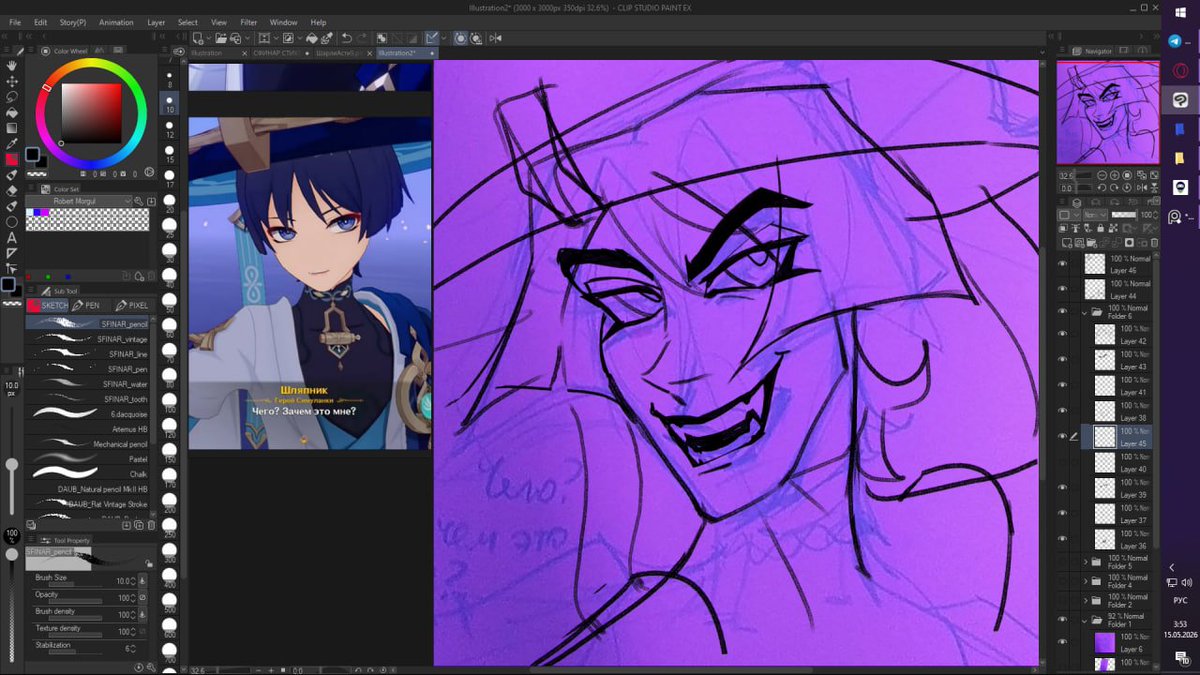 sfinar's tweet photo. #wanderer #wip #scaramouche #genshinimpact https://t.co/GXU3Q59b2L