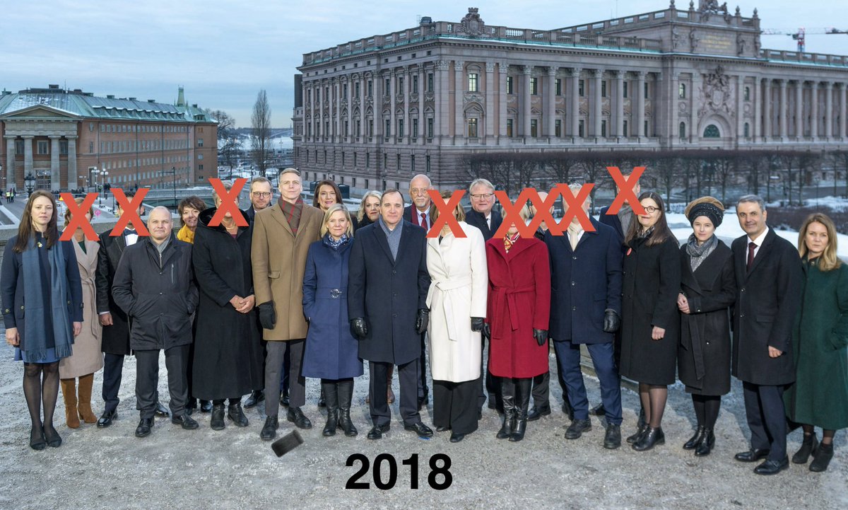 FProblemet's tweet photo. Stor åtgång av ministrar i Löfvens båda regeringar. Andersson hade få avgångar men satt knappt ett år. Kristersson någonstans mitt emellan. https://t.co/eMODj1KtOG