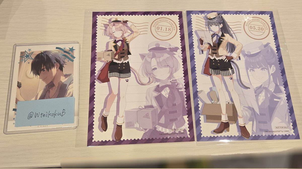 WteikokuB's tweet photo. 【交換】学園アイドルマスター 学マス まねきねこ フォトカード 特典 ポストカード

譲:
フォトカA：  麻央 リーリヤ
ポスカ： 麻央 燕

求:
フォトカ： 広
ポスカ： 手毬

5/17H.I.F.現地、6/6初星IDOLFESTIVAL現地 もしくは郵送
検索からもお気軽にお声掛けください！ https://t.co/dFtVmP7N0p