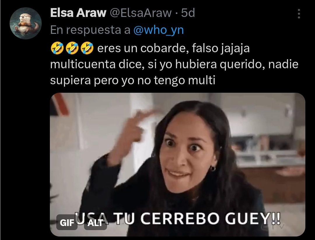 who_yn's tweet photo. @ElsaAraw Calla multicuenta, fuchi de mi X jajajaja https://t.co/nLPcTB2P9q