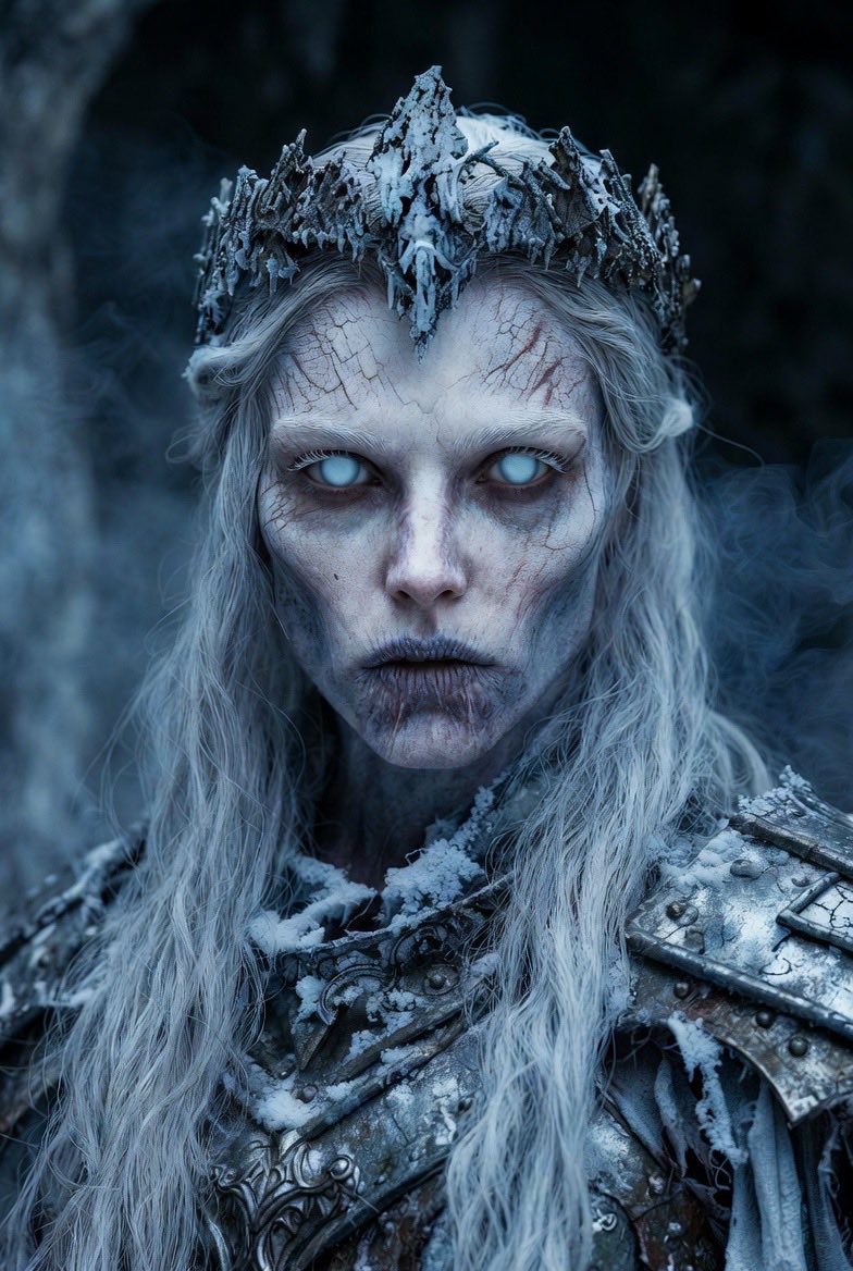 thenorvex's tweet photo. Die Königin der Toten. 
Sie herrscht noch immer – aus dem Grab.

#Hyperrealistic #NordicSagas #Viking #Norse #Draugr #AIArt #EpicFantasy #Detailed https://t.co/E6nKTIUyg0