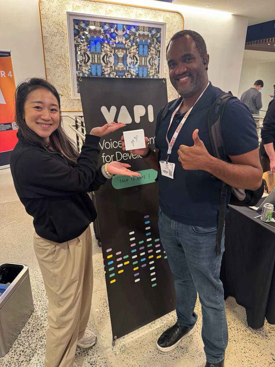 Just wrapped a great two days at FOST The developer community is what built Vapi into what it is today. We're going to keep showing up for it. Just wrapped a great two days at FOST The developer community is what built Vapi into what it is today. We're going to keep showing up for it.