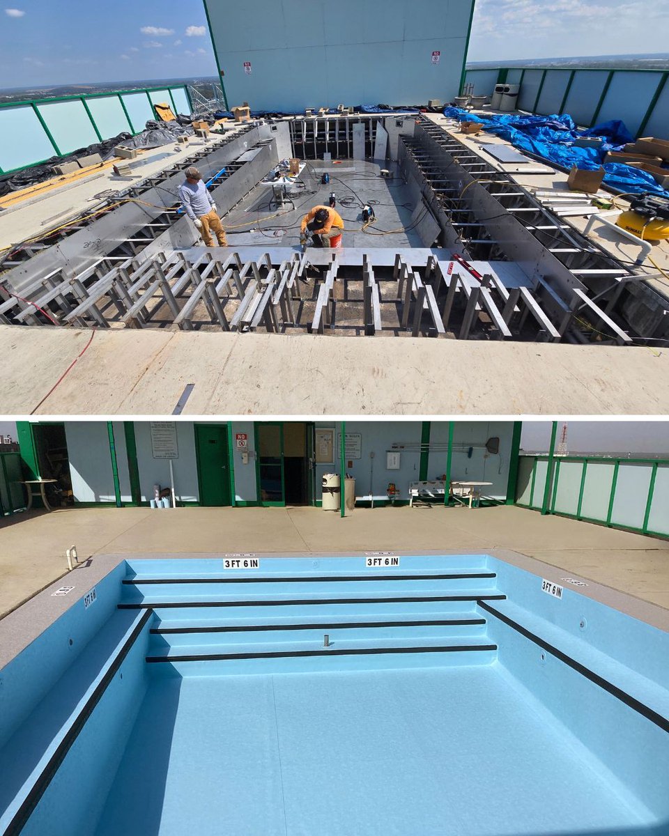 RenoSysPools's tweet photo. Your pool deck is one of the most used and most exposed areas in your facility. RecDeck™ PVC Pool Deck Surfacing offers a different approach:

• Slip-resistant performance
• Watertight protection over aging substrates
• Resistance to chemicals, UV, and heavy use https://t.co/kgIjiiDR4Y