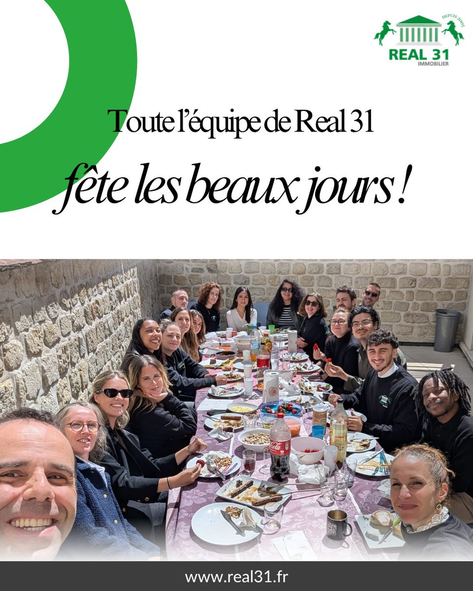 real31immo's tweet photo. Les beaux jours sont enfin là ! 🌞

L'équipe de REAL 31 en a profité pour célébrer son 1er barbecue de l'année et ainsi passer de merveilleux moments ensemble ! 🥂 

RDV sur notre site web : https://t.co/auudksNtdt 

#Immobilier #Achat #Vente #Location #convivialité https://t.co/8m1nEPjyqa