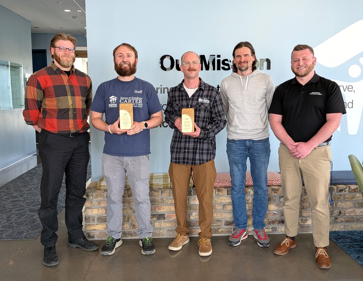 tchabitat's tweet photo. 🌟 Twin Cities Habitat for Humanity is honored to receive TWO energy-efficiency awards from CenterPoint Energy and Xcel Energy recognizing our commitment to building affordable, sustainable homes for local families. 
Thank you to everyone helping us build greener communities!🌿🏡 https://t.co/D3paaD0PLv
