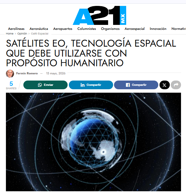 FerminRV's tweet photo. Comparto mi columna @CafeEspacialSer en @aviacion21 "Satélites EO, tecnología espacial que debe utilizarse con propósito humanitario"
Espero les resulte interesante y útil este análisis ¡Gracias por leer y compartir!
#ApoyoHumanitario #DesaparicionesMéxico
https://t.co/S4TbLI4JhN https://t.co/ffxLW3cGZu