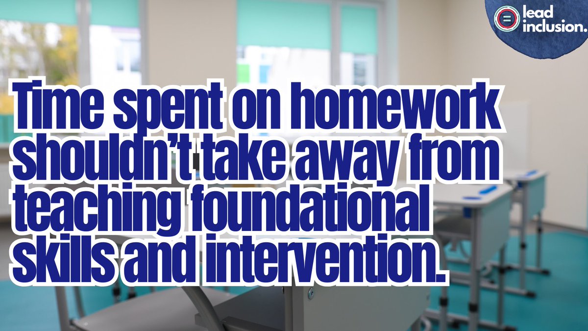 leeannjung's tweet photo. 🛑 If the special education teacher is being asked to spend their time on homework or assignment help, we limit the time they can provide intervention on foundational skills. #LeadInclusion #TeacherTwitter #UDL #InclusiveEd #EdLeaders https://t.co/XXamwwDq3o