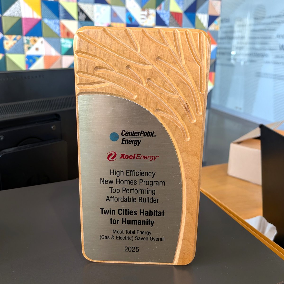 tchabitat's tweet photo. 🌟 Twin Cities Habitat for Humanity is honored to receive TWO energy-efficiency awards from CenterPoint Energy and Xcel Energy recognizing our commitment to building affordable, sustainable homes for local families. 
Thank you to everyone helping us build greener communities!🌿🏡 https://t.co/D3paaD0PLv