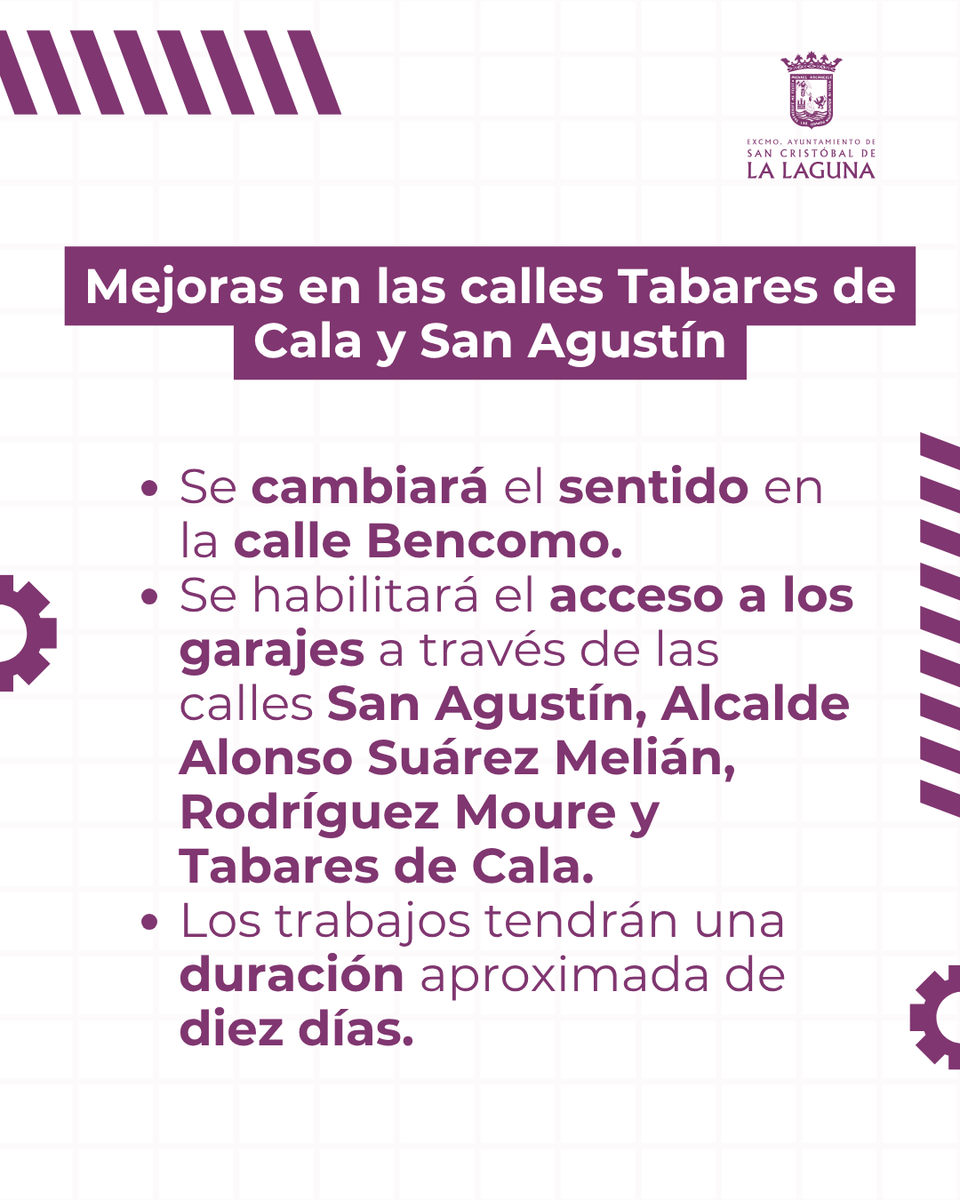 obrasll's tweet photo. Comenzamos los trabajos de mejora del pavimento de piedra en el cruce entre las calles Tabares de Cala y San Agustín. 🚧

➡️ Se cambiará el sentido en la calle Bencomo

#ObrasLaLaguna #ObrasLL https://t.co/Zx403eu1It