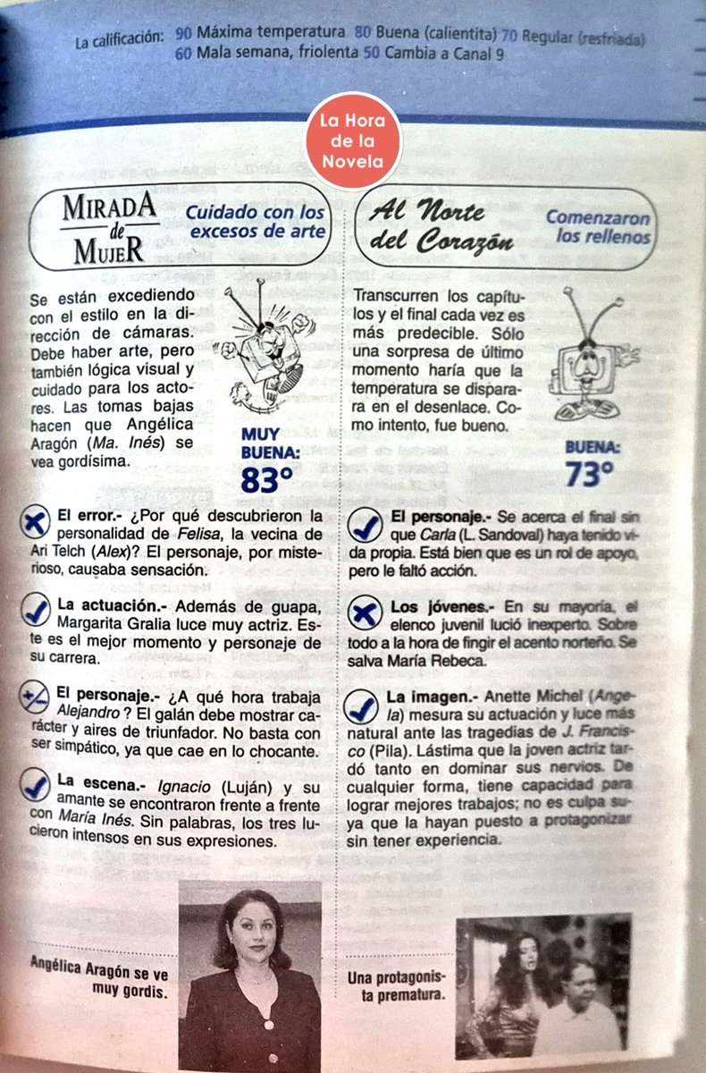 horadlanovela's tweet photo. 1997 #AmadaEnemiga #Esmeralda #MiradaDeMujer #MaríaIsabel #AlgunaVezTendremosAlas #ElAlmaNoTieneColor #SaludDineroYAmor #AlNorteDelCorazón 
Vía Teleguía 
Captura: https://t.co/7XMgBKpeji https://t.co/Gs9PmIl8wM