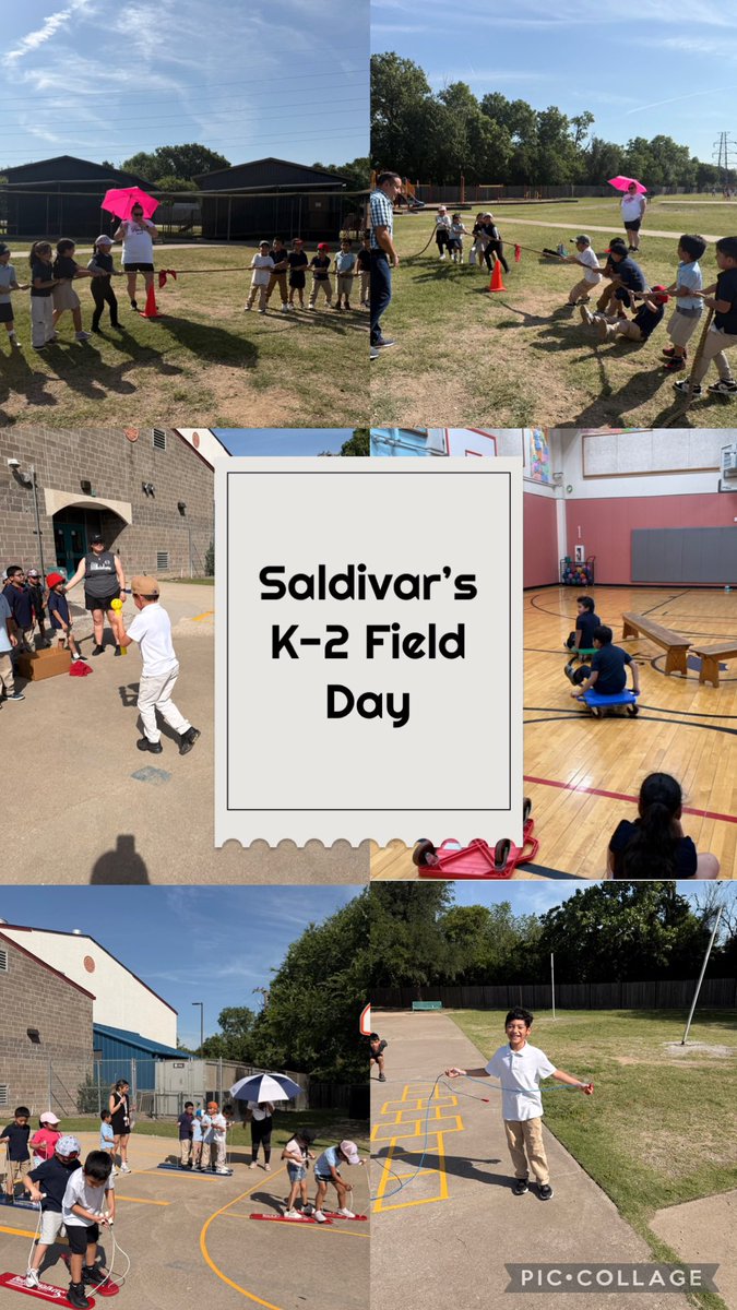 EarlyLearnWill's tweet photo. Saldivar’s K-2 Field Day (5-14) was filled with energy, teamwork, and smiles as our youngest students participated in fun outdoor activities that promoted collaboration, sportsmanship, and school spirit. 
#SaldivarNation https://t.co/xnWzTdVBdU