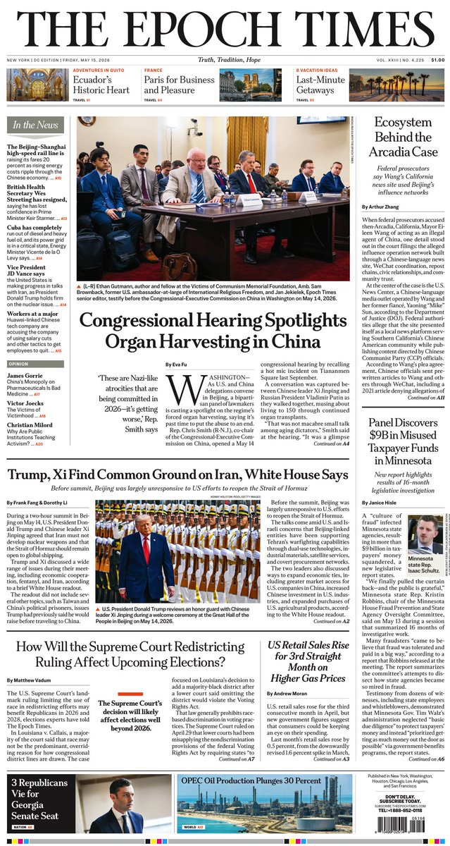 Epoch Times Print Edition tweet media