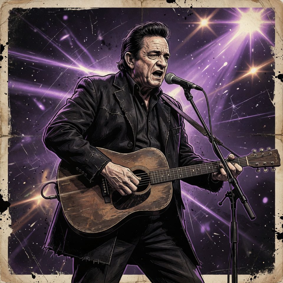 pculturejunkie's tweet photo. 🕯️ Gone but never forgotten.  

Legend Series 🎸  

Today’s spotlight: (Johnny Cash)  

What’s your all-time favourite track by them? 👇  

#MusicLegends #GoneButNotForgotten #NowPlaying #RockLegends #MusicLovers #LegendSeries https://t.co/ffN7iZfNtZ
