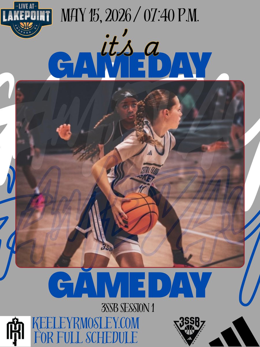 KeeleyRMosley28's tweet photo. Live! at Lakepoint Schedule 🏀🔥🏀 @CFE BASKETBALL 16U 3SSB 🏀///🏀

📍 LakePoint Sports Complex / Emerson, GA
🗓️ May 15, 2026
🕰️ 07:40 p.m.

See https://t.co/H0KIhIM7I7 for complete schedule 🗓️

@CFECoachO_32
@3SSBCircuit
@CFE_BASKETBALL
@ppham21
@adidasHoops 
@adidas
@PrepGirlsHoops
@PGHFlorida
@PGH_Georgia
@ncsa 
@NCSAwbb
@NCSAcoachspreen