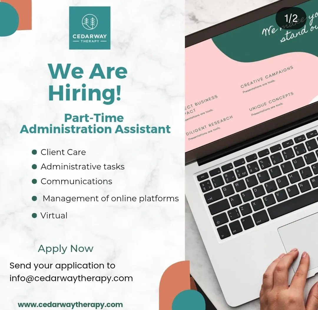Hiring! Part-Time Administration Assistant 📍Remote Duties and ...