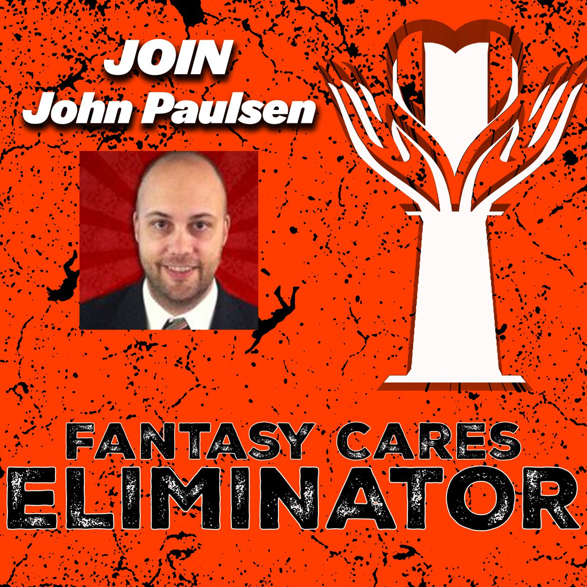 FantasyCaresOrg's tweet photo. Join the #FCEliminator for @4for4_John 

bestball draft, each week lowest scorer is eliminated. 
no work in season

head over to https://t.co/H9r0lQO6SO

suggested donation is $10 per eliminator https://t.co/8gJAAONkWl
