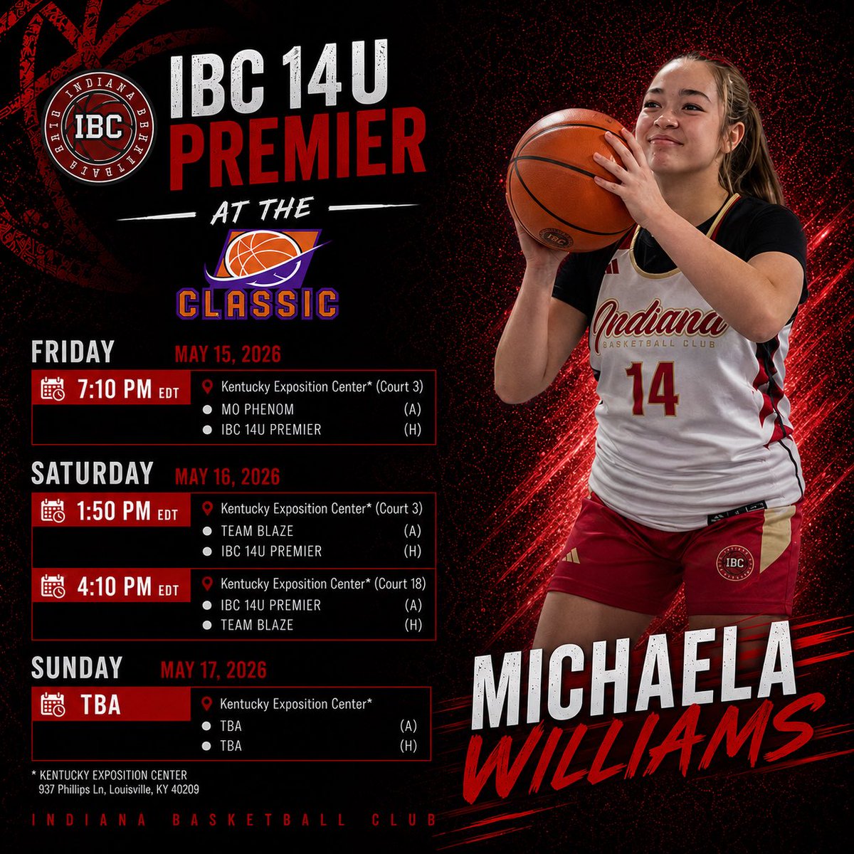 Michaela2030's tweet photo. Excited to play at the Classic this weekend! https://t.co/zRGDFo9i5y