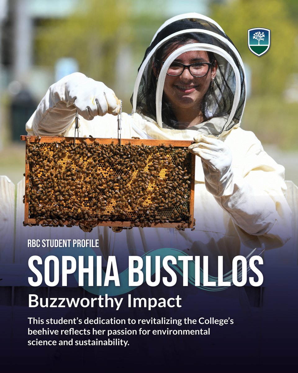RBCStatesmen's tweet photo. Second-year student Sophia Bustillos took it upon herself to revitalize the College’s beehive. Thanks to her efforts, the hive is buzzing with activity. Bustillos will be graduating tomorrow and will study environmental science at William &amp; Mary (@williamandmary) in the fall. https://t.co/awoYvtXHsz