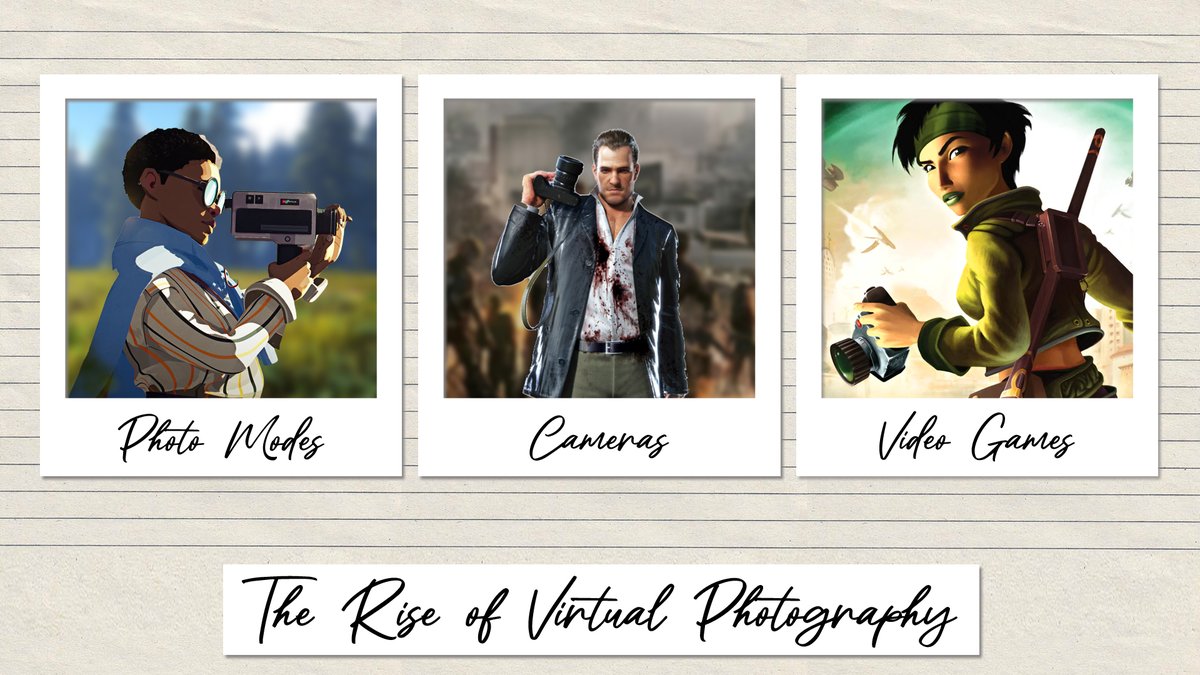 Photog_Gamer's tweet photo. A Documentary about how cameras have featured in video games over the years, from photo modes to photography games, enjoy.
https://t.co/bbOs0Qamqx

#VGPUnite #TheCapturedCollective @ThePhotoMode
@TheFourthFocus #photomode #virtualphoto #VirtualPhotography https://t.co/nIOqYDjNwy