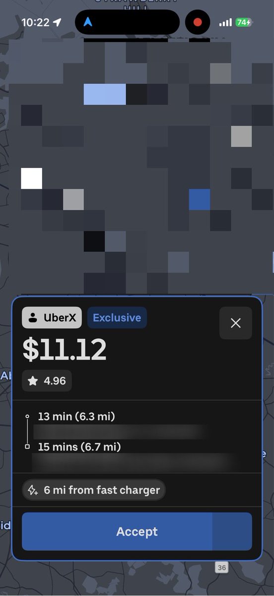 boston_drives's tweet photo. These two offers came in less than a minute apart. I didn’t take either one, but clearly the second one is better. You’d never see it though, if you accepted the first one.

OFFER ONE:
$11.12
13 miles
28 minutes
$23.83/hr $0.85/mile

OFFER TWO:
$31.89
27.5 miles 
42 minutes
$45.57/hr (78% more)
$1.16/mile (36% more)

The 2nd RIDE was:
about 50% longer (time)
approx 2X further (miles) 
but FARE was almost:
3X more pay
2X higher hourly rate
36% more $ per mile

If you’re gonna take one of these rides, the second one is clearly the winner. But, again, you’d never see it if you had accepted the first one.

#patience 🍒🍒