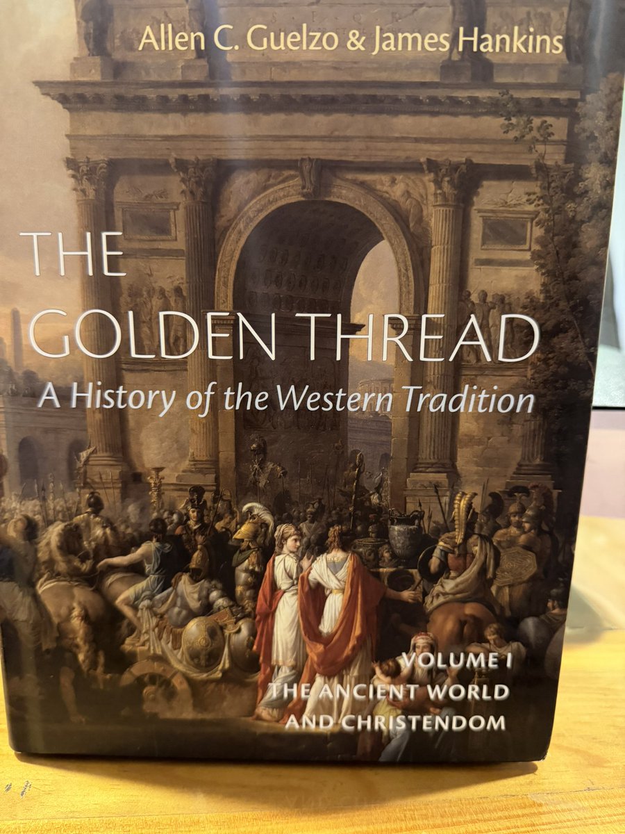 JeremyTate41's tweet photo. The Golden Thread is mission critical to saving Western civilization. Too many students experience history as a disconnected series of grievances and tragedies, leaving them ashamed of America and the West rather than understanding the civilization they have inherited.

And yet the West gave the world: the university, the scientific method, constitutional government, individual rights, trial by jury, and the belief that human beings possess inherent dignity. It produced the philosophy of Athens, the law of Rome, the moral vision of Jerusalem, the cathedrals of Europe, the art of Michelangelo, the music of Bach, and the political ideals that shaped the American founding.

The Golden Thread tells the story of how these ideas emerged and were passed down across generations. It is not propaganda or blind triumphalism. A mature education should acknowledge the failures of the West honestly while also recognizing its immense achievements. A civilization cannot survive if its young people are taught only to despise it.

Students need historical orientation. They need to know they are heirs to a tradition worth understanding, preserving, and passing down. Civilizations endure only when each generation understands what it has inherited and why it matters.