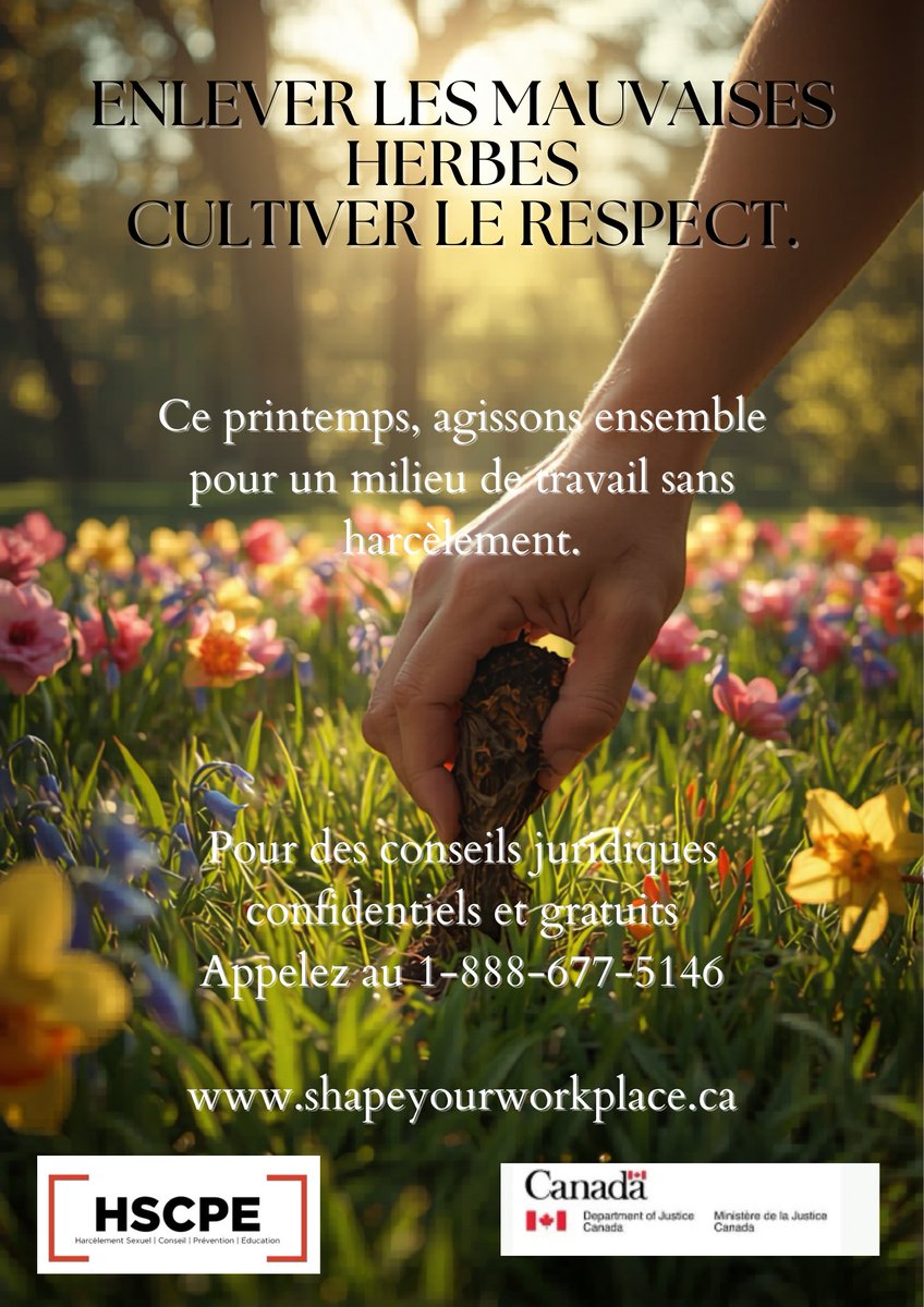 shiwproject's tweet photo. As we begin our #Spring cleaning over this #VictoriaDay weekend, let's also #PullTheWeeds and #PlantRespect in the #Workplace.  

#SHAPEYourWorkplace #SHIWproject #DOJ https://t.co/8bbmTF5nhf