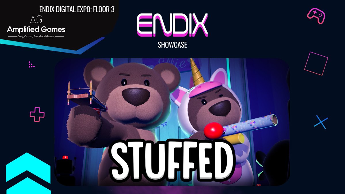 StuffedTheGame's tweet photo. STUFFED is heading to @Endix_Expo 

Come check out our virtual booth we have created &amp; play our game with new players from all over!

Mark the date  23rd - 24th May!

We can't wait to see players tag us at our booth! Maybe a competition soon 👀

#Stuffed #IndieGames #Endix https://t.co/MObqBoR6Q3