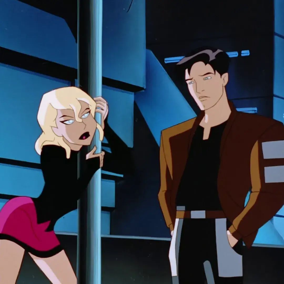 90sPiictures's tweet photo. Warner Bros. wanted a Batman show to simply attract a younger audience but the creators of Batman Beyond flipped the idea and made a dark cyberpunk future where the story felt mature. This paid off and turned a basic teen reboot into something unique and ahead of its time 🦇💥 https://t.co/Zl0ET0CfwT
