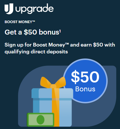 BankMindful's tweet photo. $50 bonus if you open an @UpgradeCredit Boost Money (checking) account and make two direct deposits of at least $200 each within 90 days after account opening. No monthly fees or minimums.
https://t.co/5cbfjqA3JW https://t.co/5E6mPfKxp1