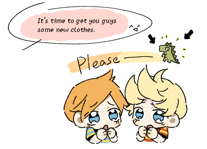mayo__OKM's tweet photo. A little bit stupid thingsβ¦β¦π¦π¦
#MOTHER3
#Lucas #Claus https://t.co/Zw0cNtr9yk