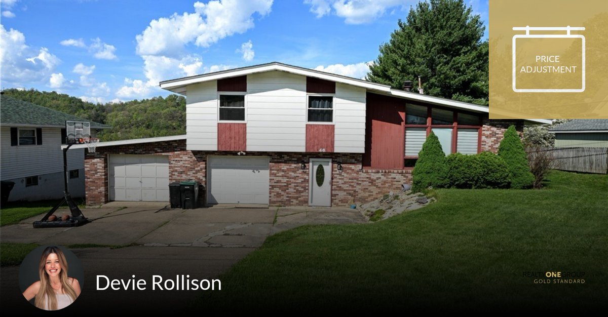 Devierealtor's tweet photo. 📍 Price Adjustment 📍 This recently reduced home at 46 Mannina in Charleroi Boro won't last long, so, don't wait to set up a showing! Reach out here or at (412) 758-6346 for more information!

Devie Rollison, REALTOR®
Realty ONE G... https://t.co/3OhaHJPwjW https://t.co/sPacjZxLMI