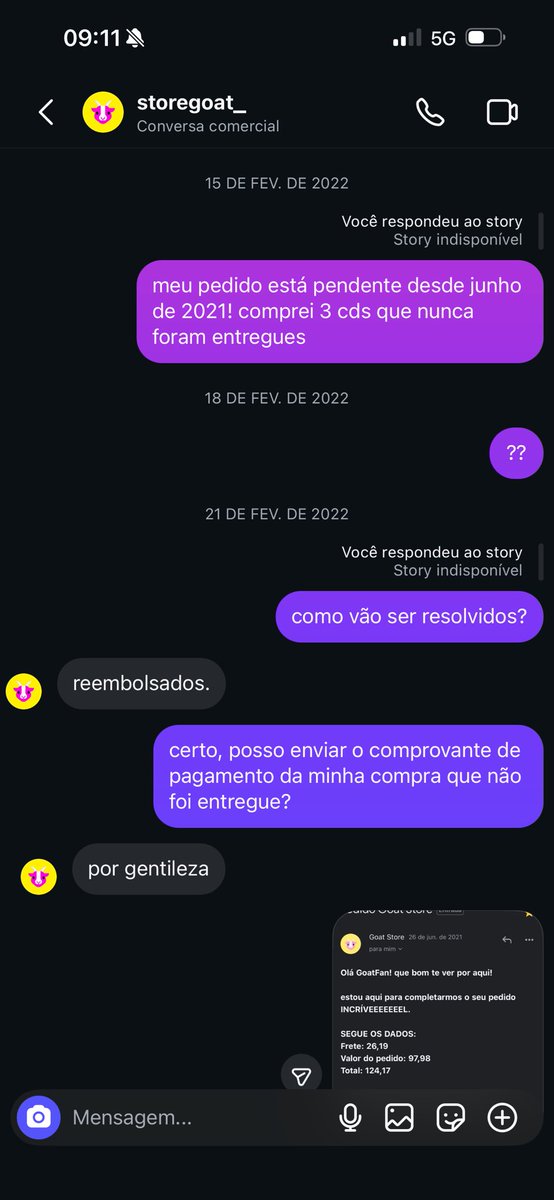 youngdumbluis's tweet photo. @dactel @louisindiesoul @golpestoredefa eita, ela deu golpe em muita gente, ate em mim, prometeu reembolso mas sumiu, tem ate o perfil @goatcaloteira https://t.co/H7CCylswim