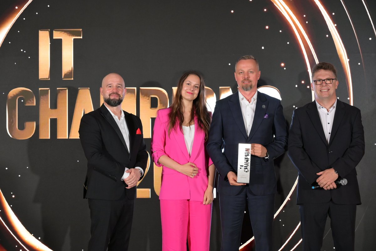 OVHcloud_PL's tweet photo. IT Champions, Lider Chmury Europejskiej - dziękujemy za nagrodę i dostrzeżenie naszych działań w promowaniu europejskości i suwerenności w branży IT! https://t.co/1dbcmeYAd0