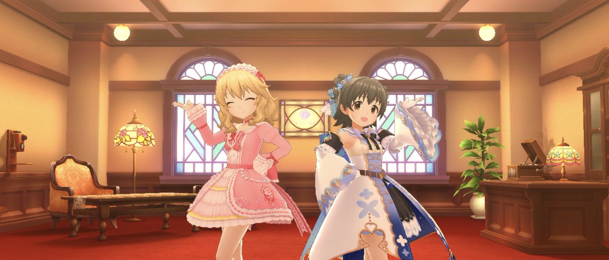1日1ありす #櫻井桃華 #赤城みりあ お姉ちゃんズです この2人は包容力