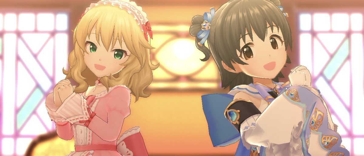 1日1ありす #櫻井桃華 #赤城みりあ お姉ちゃんズです この2人は包容力